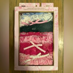 Victoria’s Secret PINK x LOVE SHACK FANCY 5 Pack Lace Cheeky Panty Pack Small